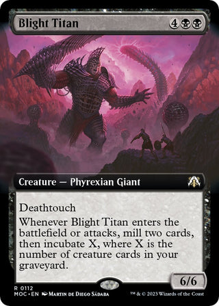 Blight Titan (Extended Art) (112) [MOC] - MTG Single