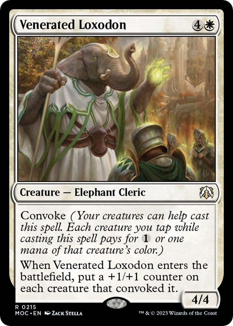 Venerated Loxodon (215) [MOC] - MTG Single