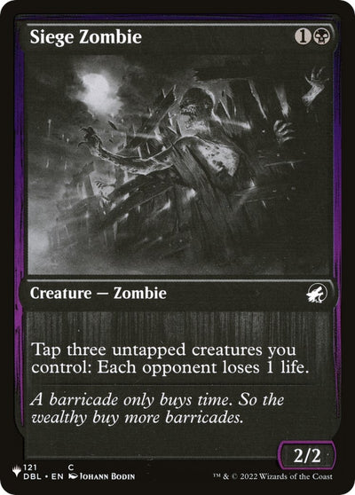 Siege Zombie (121) [LIST]