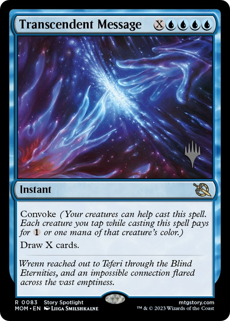 Transcendent Message (83) [PPMOM] - MTG Single