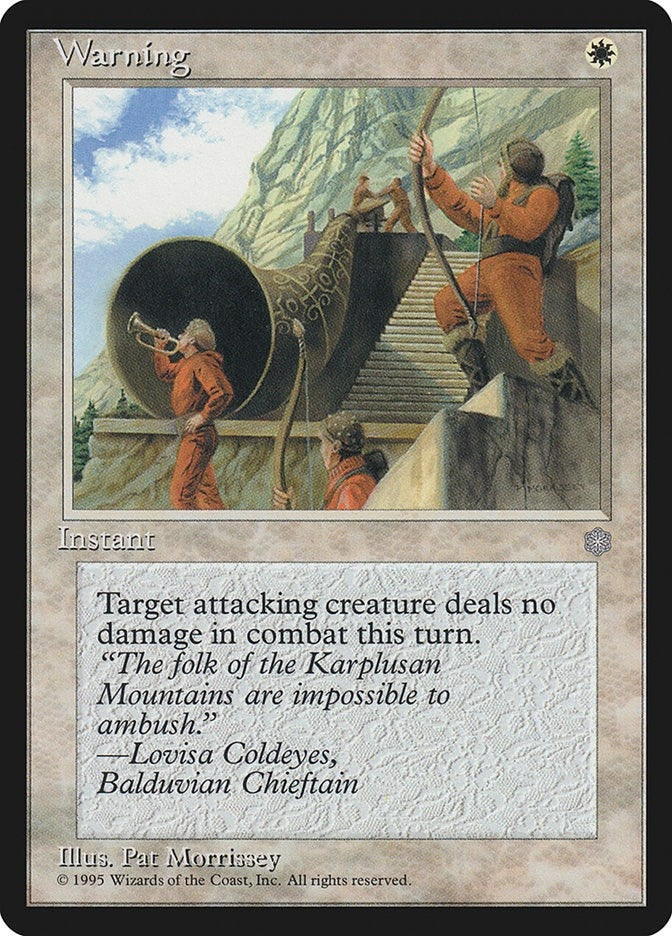 Warning [ICE] - MTG Single