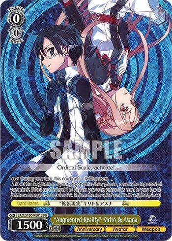 ’Augmented Reality’ Kirito & Asuna (Foil) (10001) [SAO/S100] - Weiss Schwarz Single