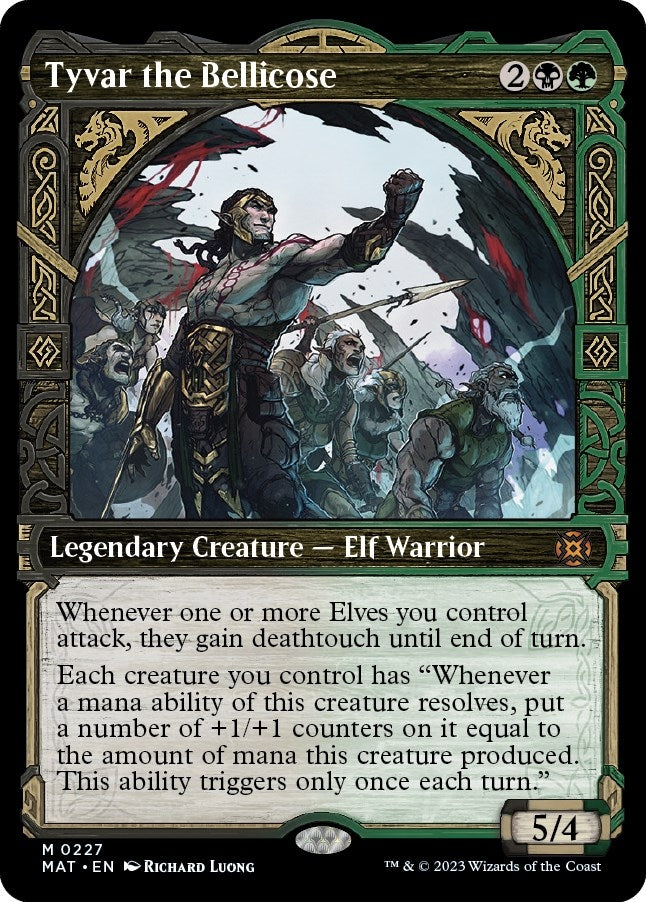 Tyvar the Bellicose (Halo Foil) (227) [MAT] - MTG Single