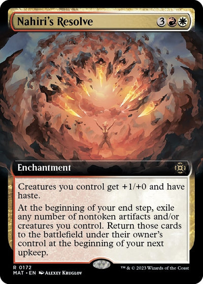 Nahiri's Resolve (Extended Art) (172) [MAT]