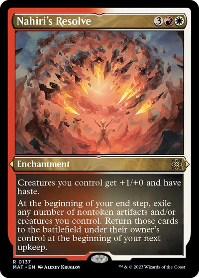 Nahiri's Resolve (Foil Etched) (137) [MAT]
