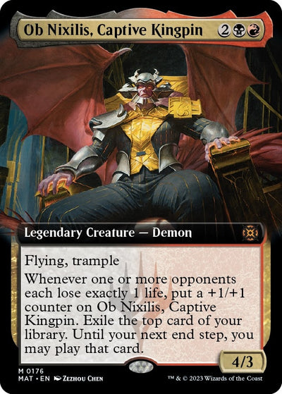 Ob Nixilis, Captive Kingpin (Extended Art) (176) [MAT]