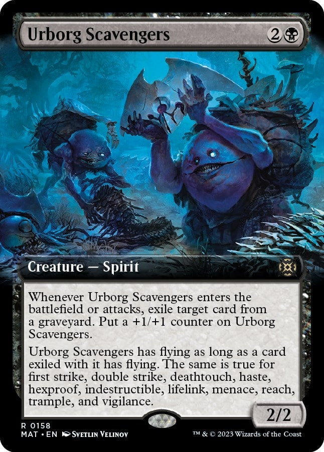 Urborg Scavengers (Extended Art) (158) [MAT] - MTG Single