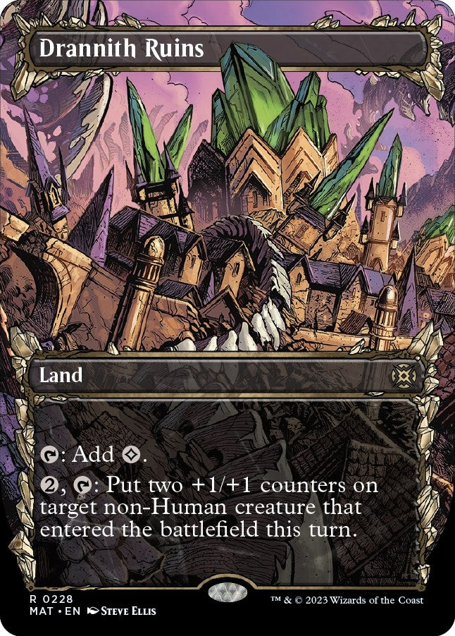 Drannith Ruins (Halo Foil) (228) [MAT] - MTG Single