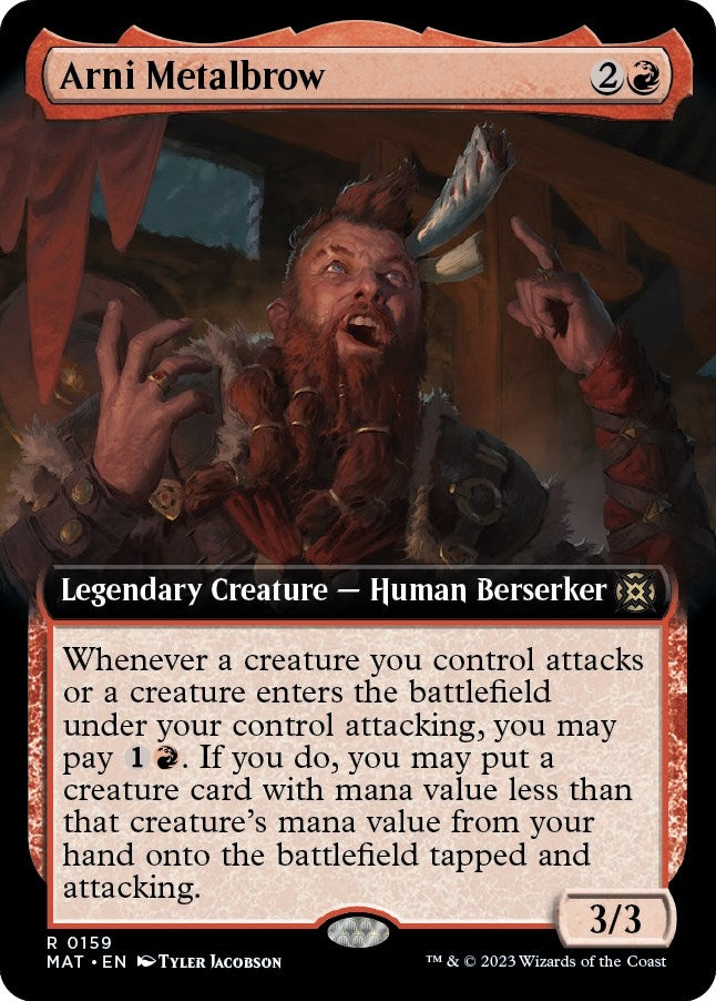 Arni Metalbrow (Extended Art) (159) [MAT] - MTG Single
