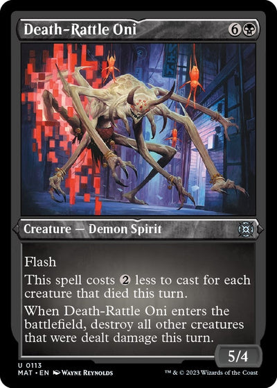 Death-Rattle Oni (Foil Etched) (113) [MAT]