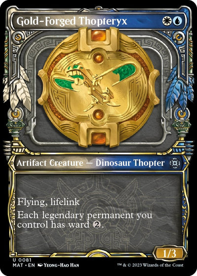 Gold-Forged Thopteryx (Showcase) (81) [MAT]