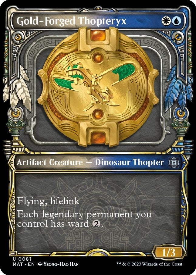 Gold-Forged Thopteryx (Showcase) (81) [MAT] - MTG Single