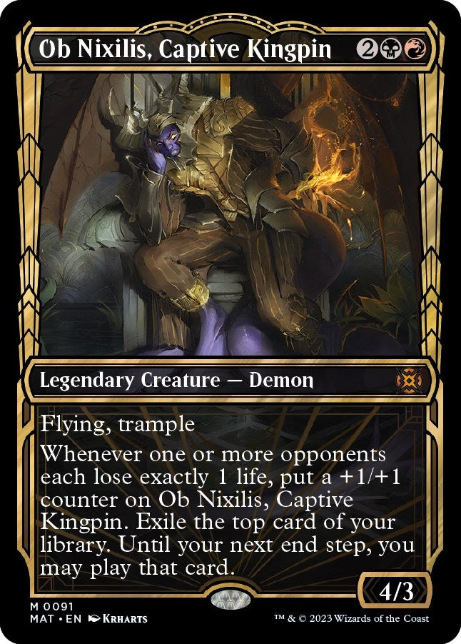 Ob Nixilis Captive Kingpin (Showcase) (91) [MAT] - MTG Single