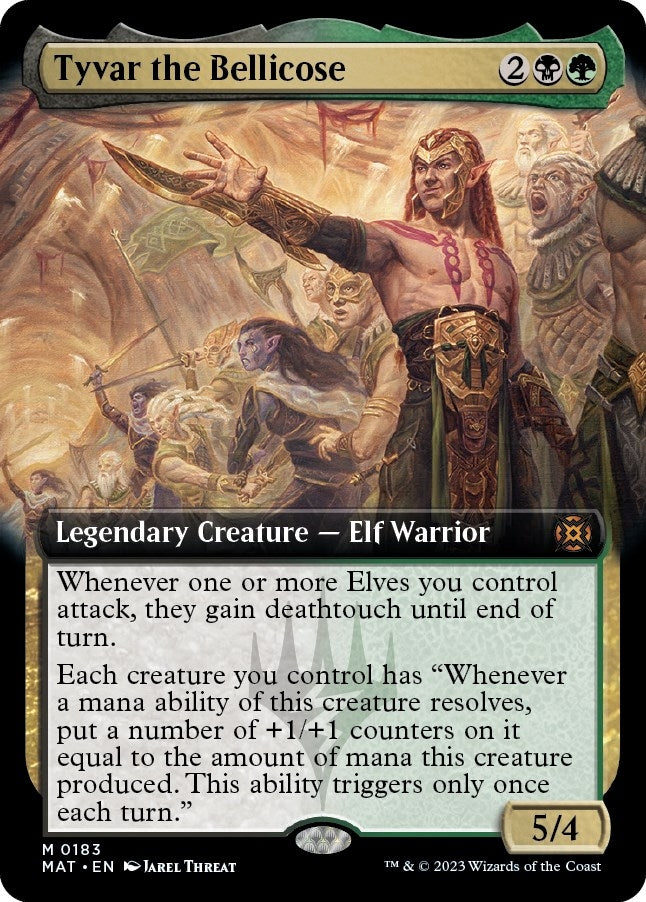 Tyvar the Bellicose (Extended Art) (183) [MAT] - MTG Single
