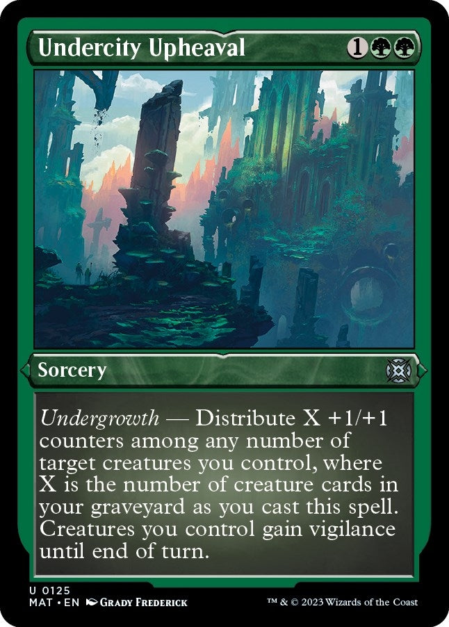 Undercity Upheaval (Foil Etched) (125) [MAT] - MTG Single