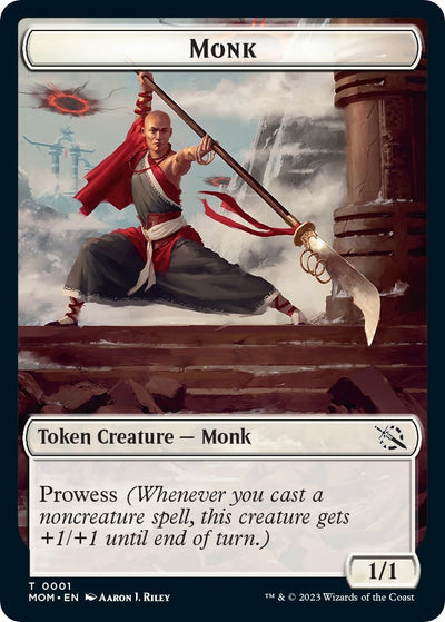 Monk // Spirit (0013) Double-Sided Token (0) [MOM]