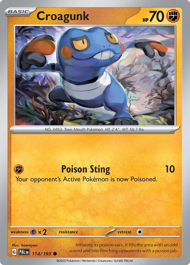 Croagunk (114/193) (SV02: Paldea Evolved)