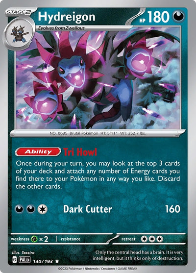 Hydreigon (140/193) (SV02: Paldea Evolved)