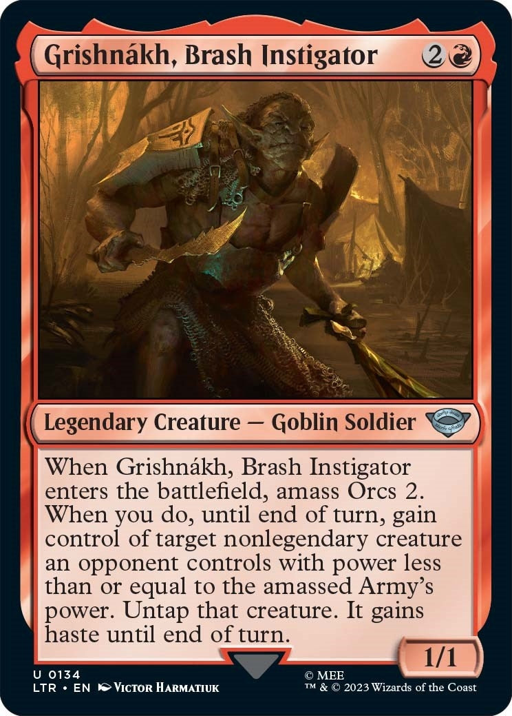Grishnakh Brash Instigator (134) [LTR] - MTG Single