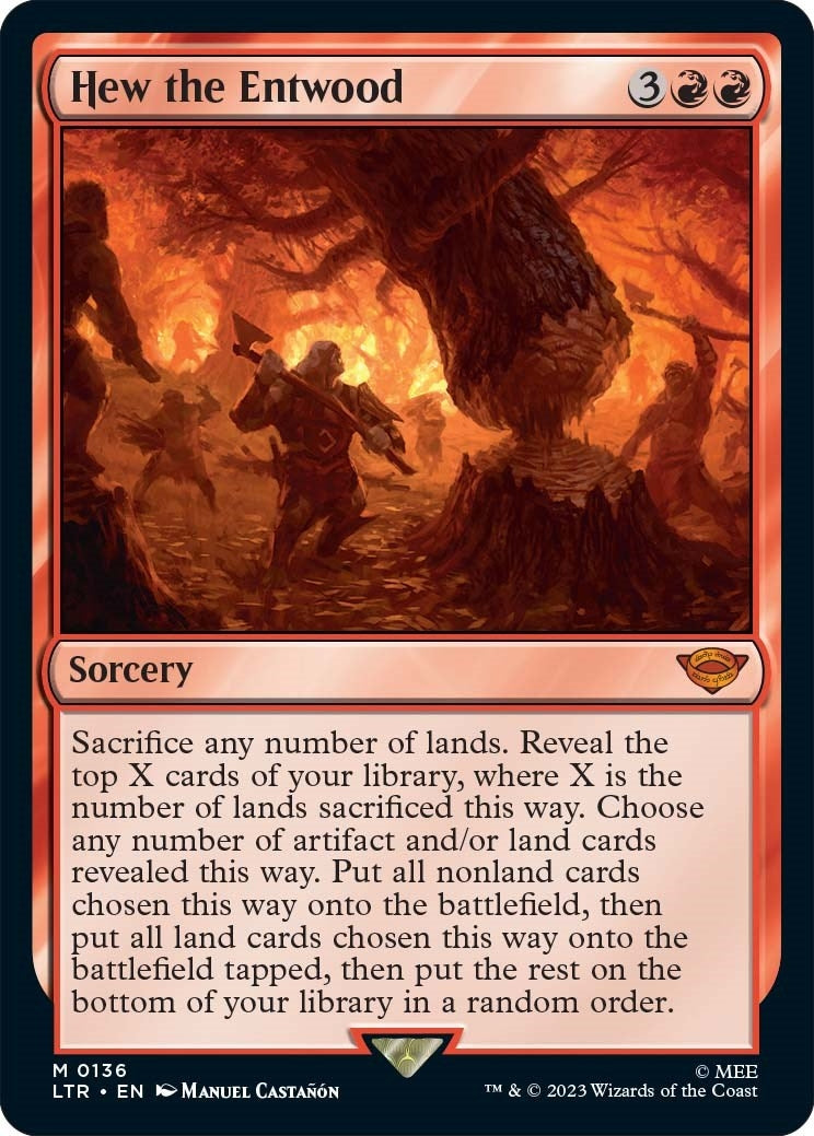 Hew the Entwood (136) [LTR] - MTG Single