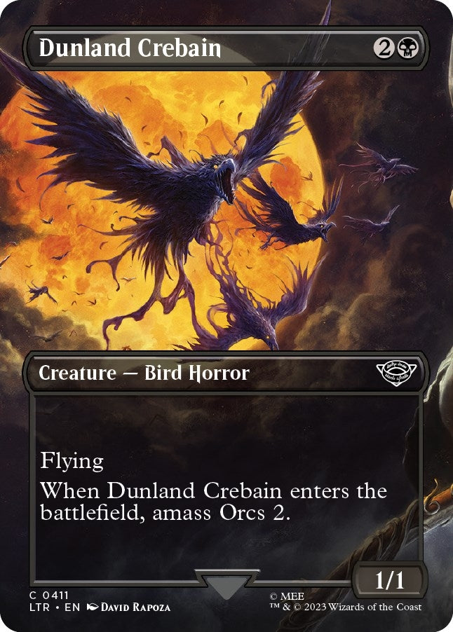 Dunland Crebain (Borderless) (411) [LTR] - MTG Single