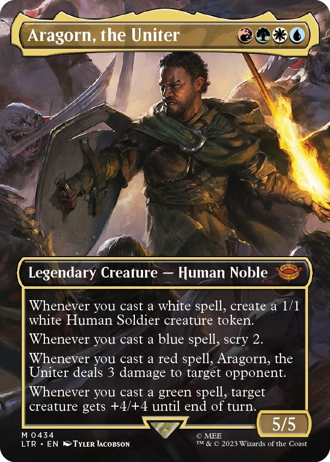Aragorn the Uniter (Borderless) (434) [LTR] - MTG Single
