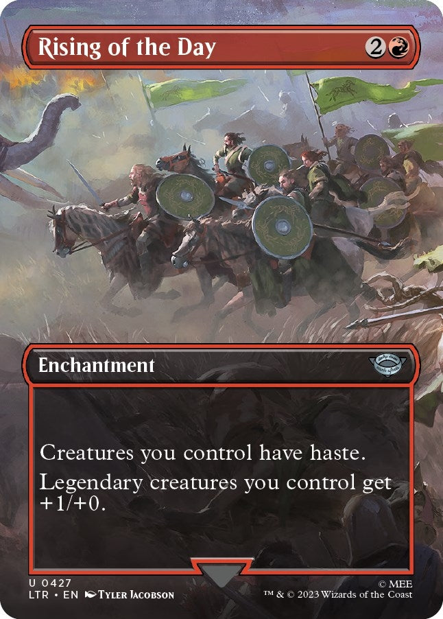 Rising of the Day (Borderless) (427) [LTR] - MTG Single