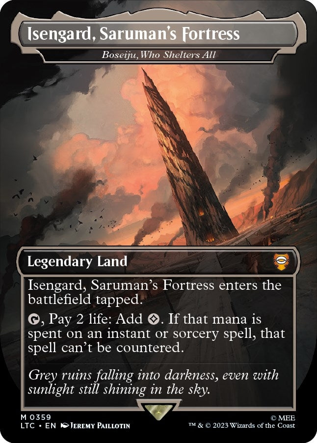 Isengard Saruman’s Fortress - Boseiju Who Shelters All (359) [LTC] - MTG Single