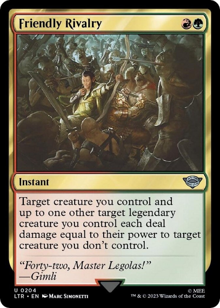 Friendly Rivalry (204) [LTR] - MTG Single