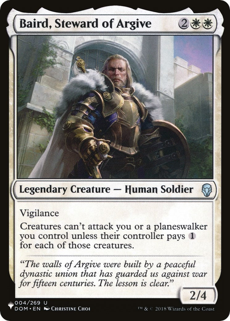 Baird Steward of Argive (4) [LIST] - MTG Single