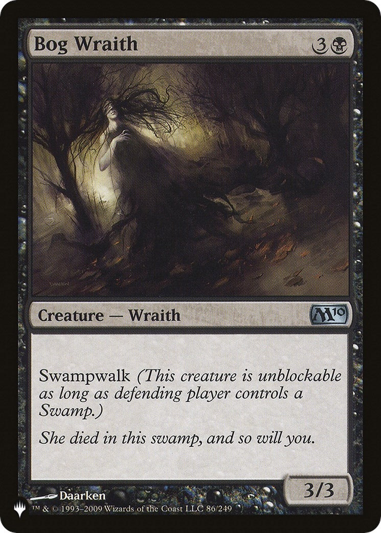 Bog Wraith (86) [LIST] - MTG Single