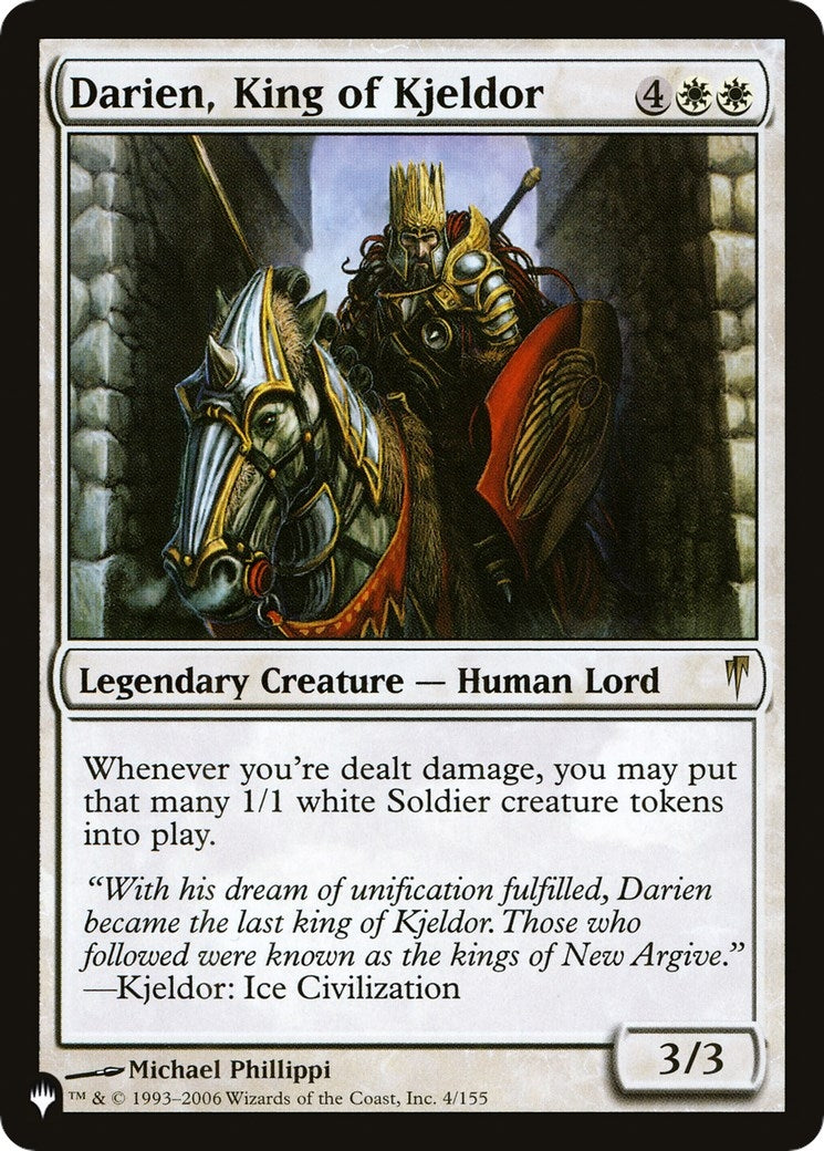 Darien King of Kjeldor (4) [LIST] - MTG Single