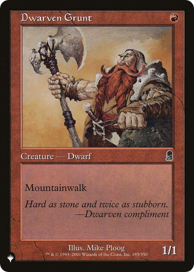 Dwarven Grunt (185) [LIST]