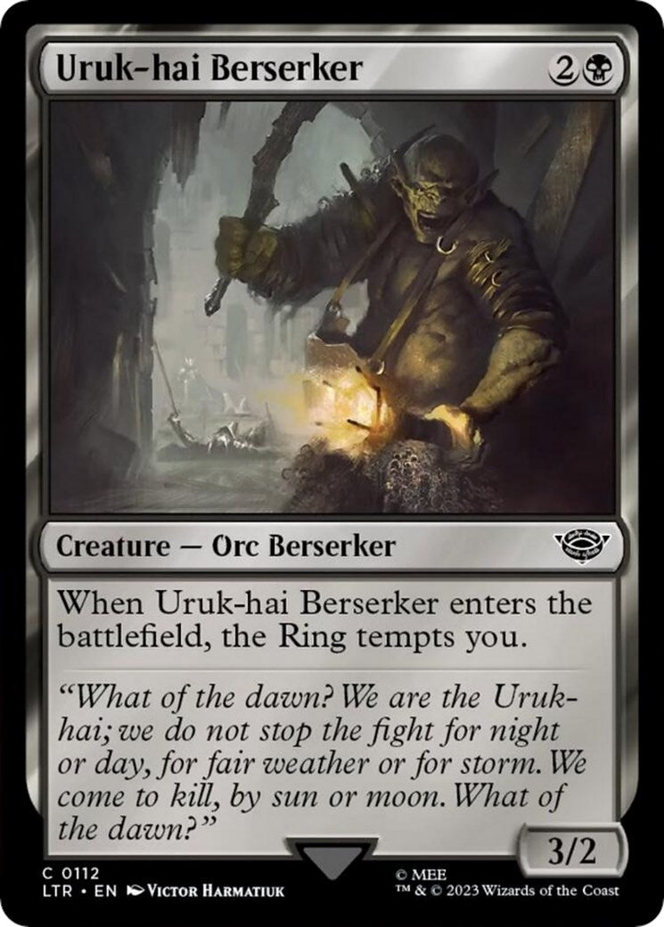 Uruk-hai Berserker (112) [LTR] - MTG Single