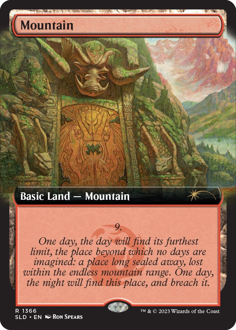 Mountain (1366) (1366) [SLD] - MTG Single