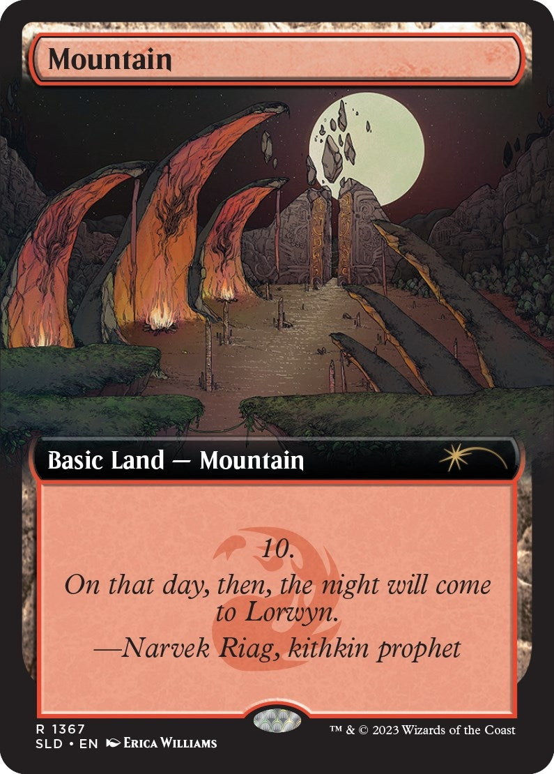 Mountain (1367) (1367) [SLD] - MTG Single