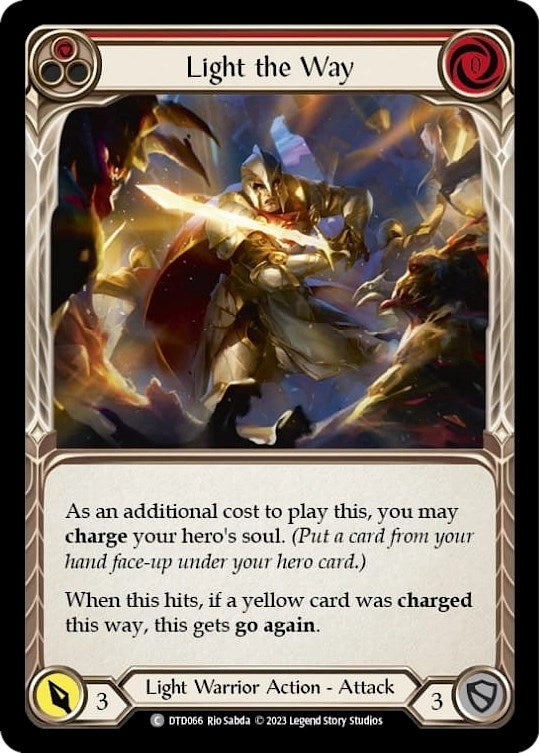 Light the Way (Red) (66) [DTD] - Flesh and Blood TCG Single
