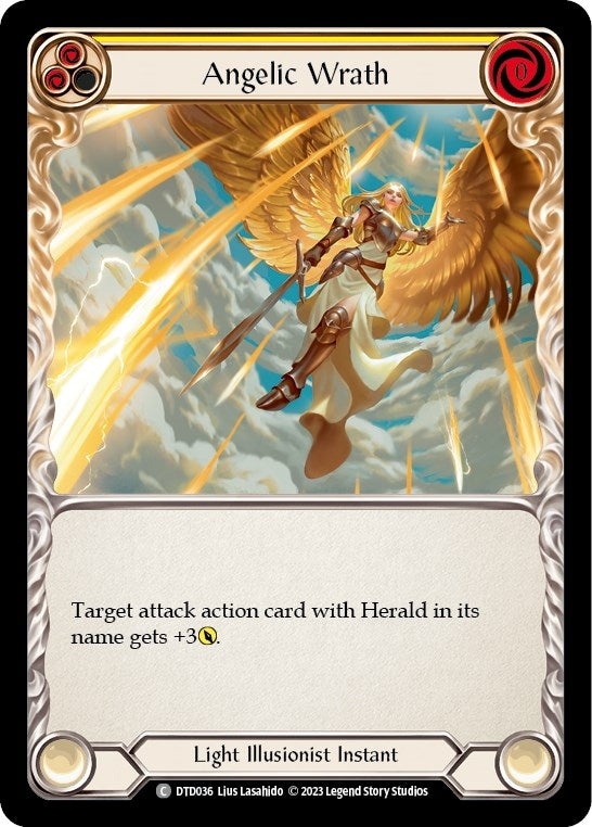 Angelic Wrath (Yellow) (36) [DTD] - Flesh and Blood TCG Single