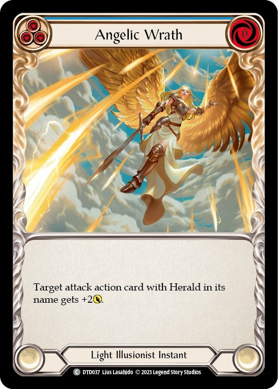 Angelic Wrath (Blue) (37) [DTD] - Flesh and Blood TCG Single