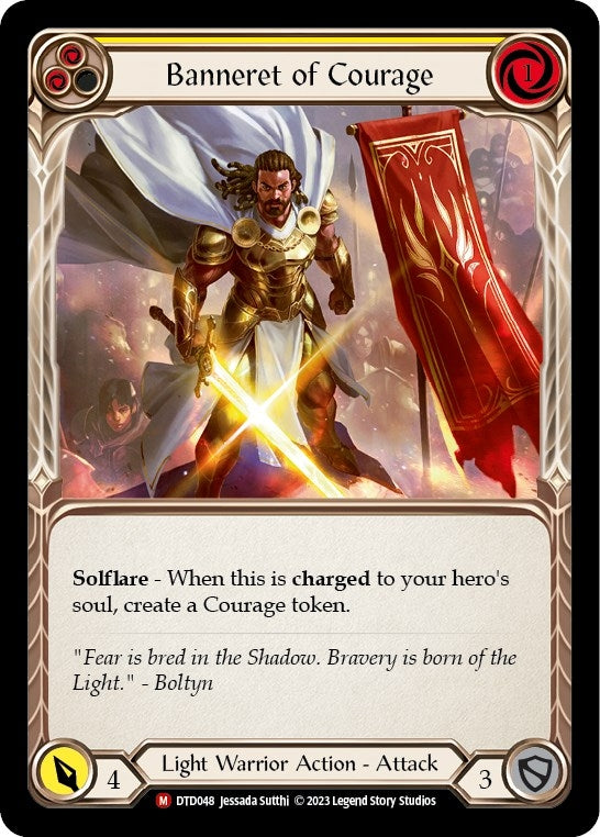 Banneret of Courage (48) [DTD] - Flesh and Blood TCG Single