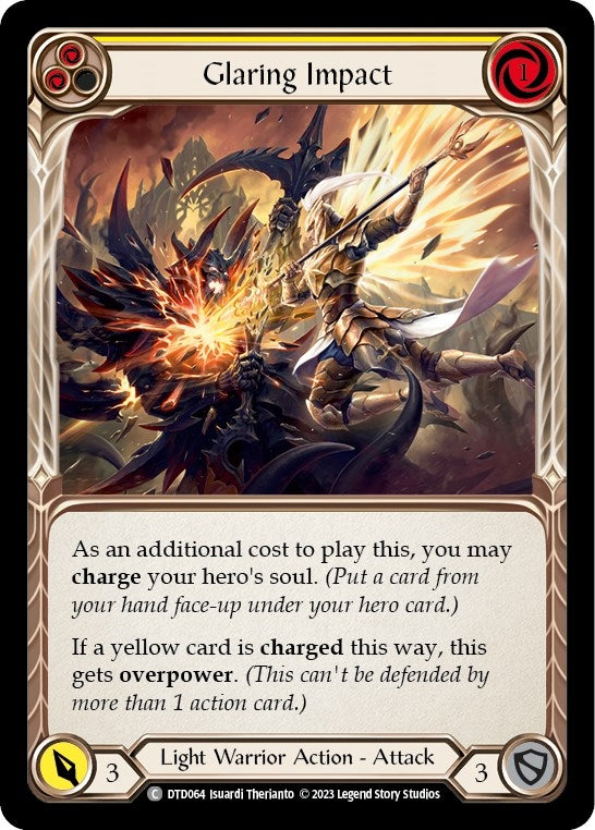 Glaring Impact (Yellow) (64) [DTD] - Flesh and Blood TCG Single