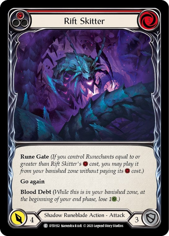 Rift Skitter (Red) (152) [DTD] - Flesh and Blood TCG Single