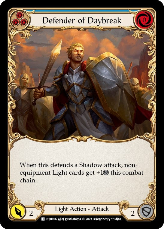 Defender of Daybreak (Blue) (96) [DTD] - Flesh and Blood TCG Single