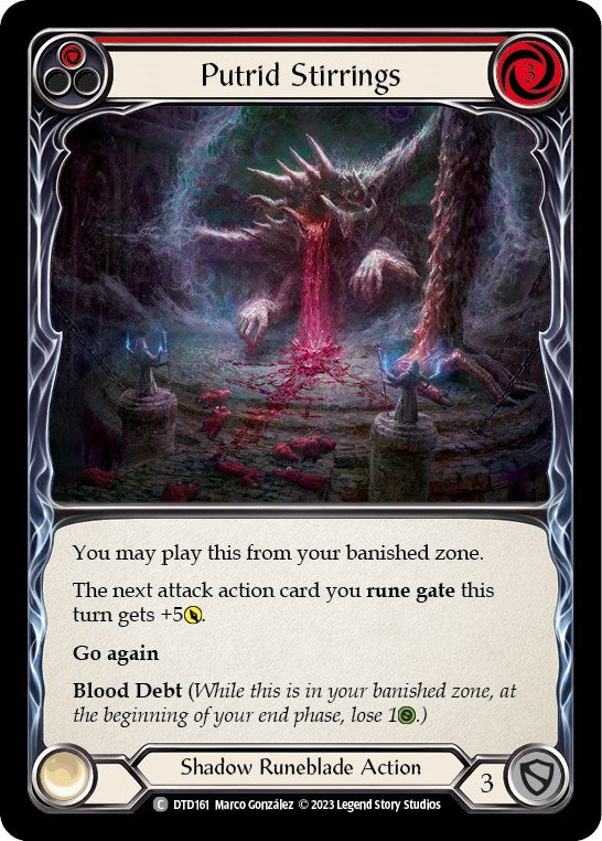 Putrid Stirrings (Red) (161) [DTD] - Flesh and Blood TCG Single