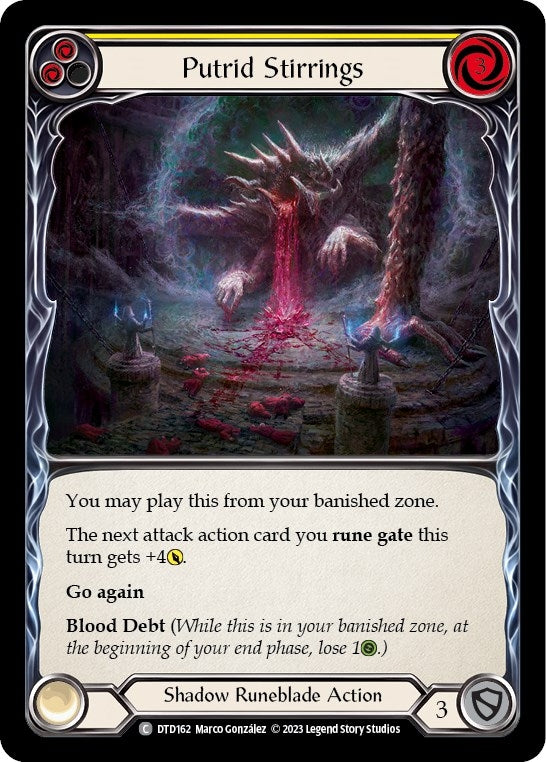 Putrid Stirrings (Yellow) (162) [DTD] - Flesh and Blood TCG Single