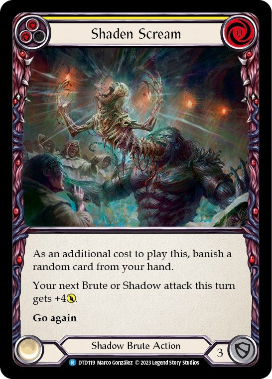 Shaden Scream (Yellow) (119) [DTD] - Flesh and Blood TCG Single