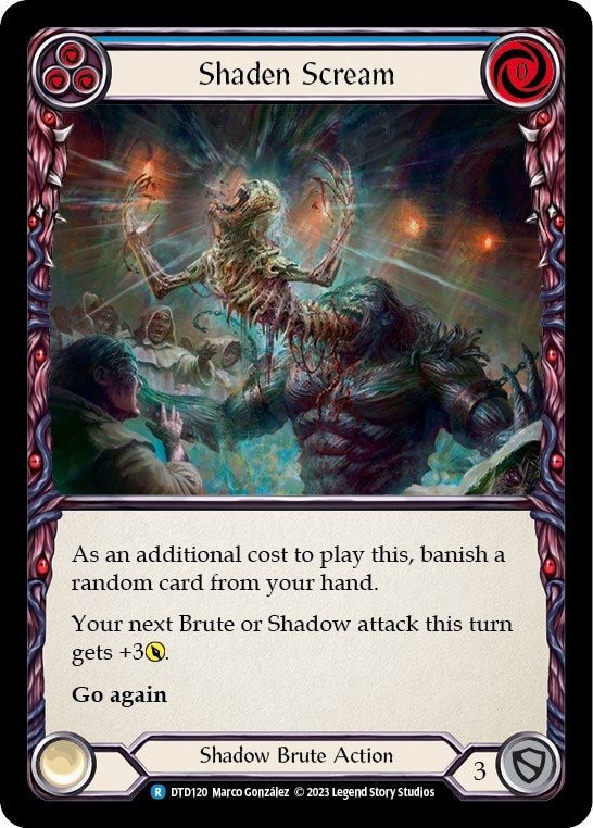 Shaden Scream (Blue) (120) [DTD] - Flesh and Blood TCG Single