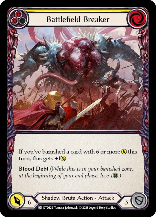 Battlefield Breaker (Yellow) (122) [DTD] - Flesh and Blood TCG Single