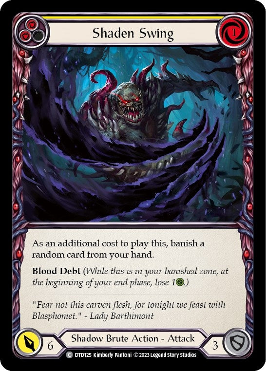 Shaden Swing (Yellow) (125) [DTD] - Flesh and Blood TCG Single