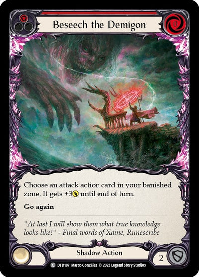 Beseech the Demigon (Red) (187) [DTD]